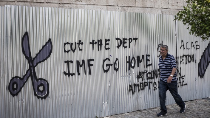 Protest gegen IWF in Athen
