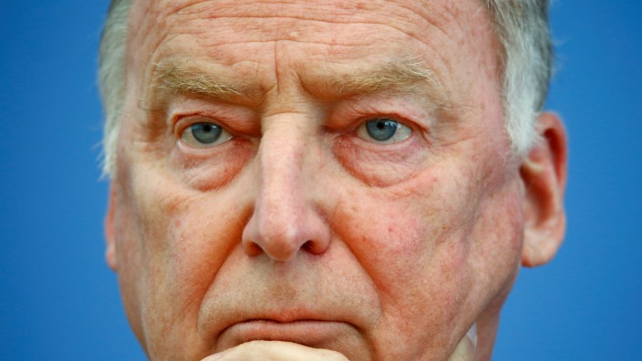 Gauland of the anti-immigration party AfD is  pictured during a news conference in Berlin
