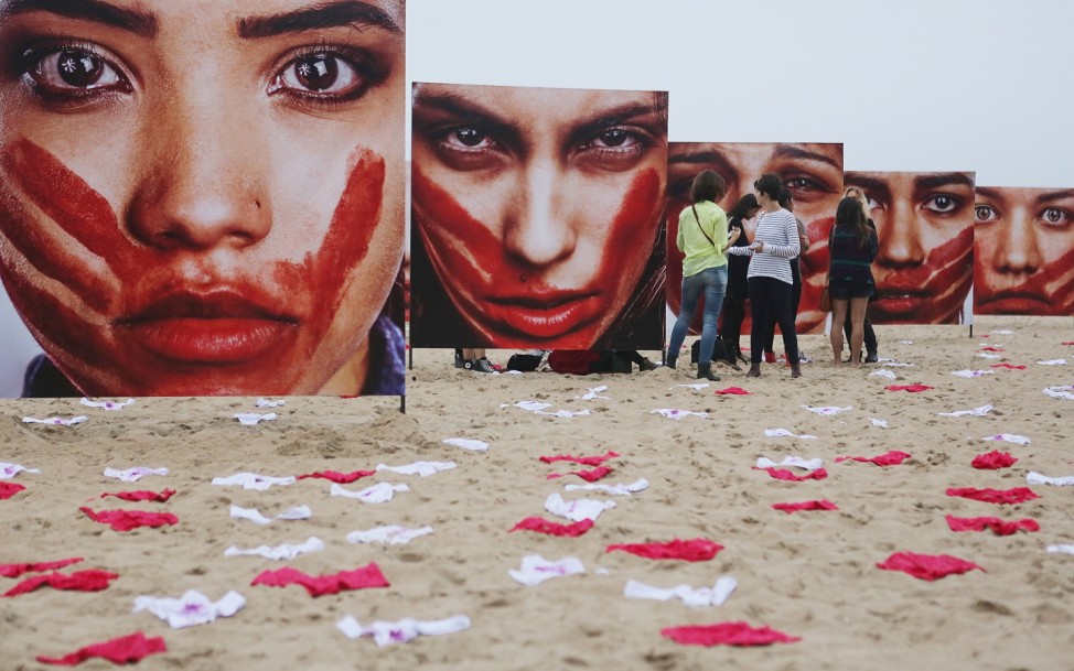 ***BESTPIX*** Activists Protest Violence Against Women In Rio De Janeiro