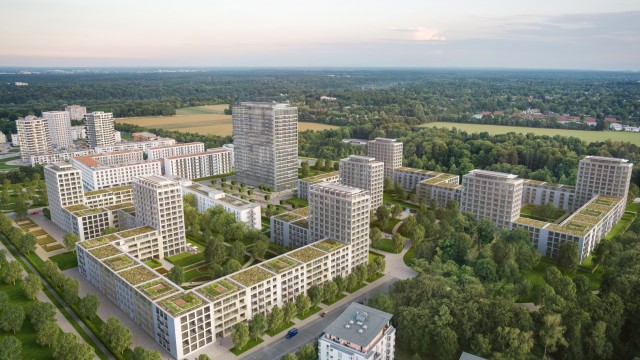 Immobilien in München: Der städtebauliche Entwurf für das Wohnquartier an der Hofmannstraße von Rapp und Rapp stammt schon aus dem Jahr 2015.