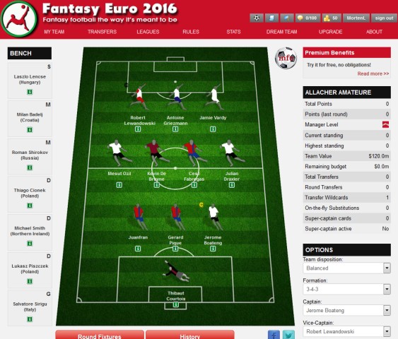 Fantasy Euro 2016