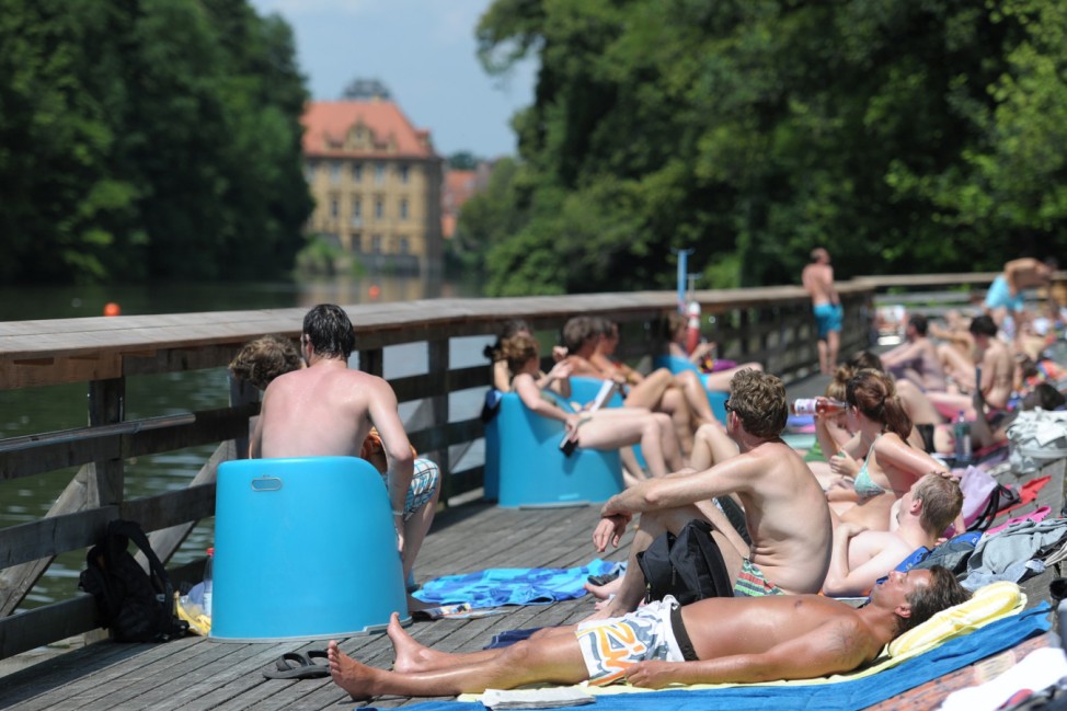 Sommer und Sonne im Hainbad Bamberg