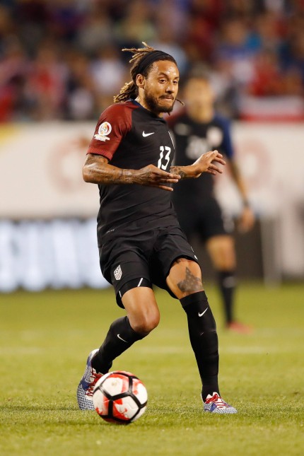United States midfielder Jermaine Jones 13 kicks the ball during the first half of a 2016 Copa Ame