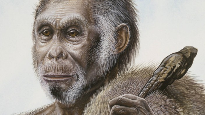 Eigene Menschenart: Homo floresiensis (künstlerische Darstellung).