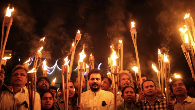 Protest over killing a publisher in Bangladesh