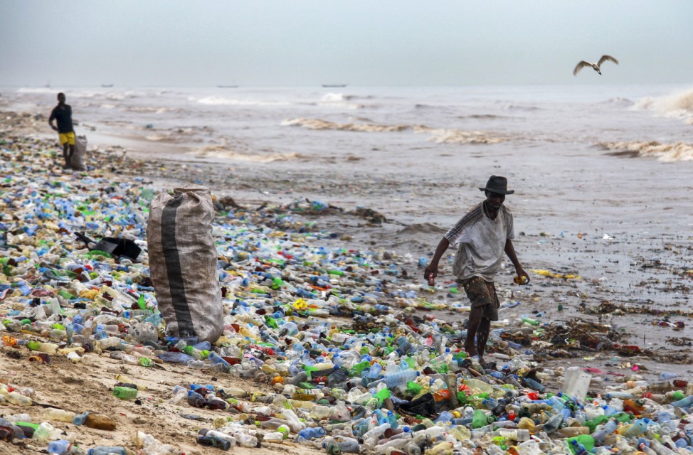 Plastic waste in Accra