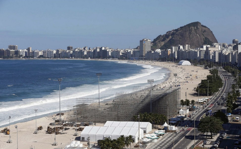 Comnstruction of Olympic beach volleyball site halted