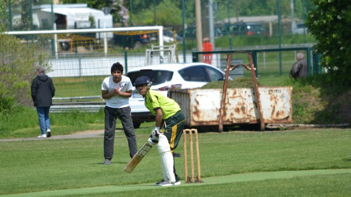 Cricket: Die Cricketmannschaft des MSV Bautzen beim Training.