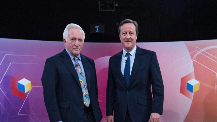 British PM Cameron at BBC on EU referendum