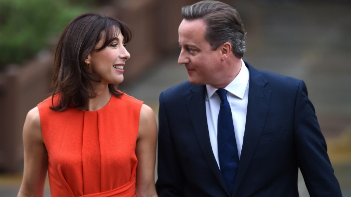 Großbritannien: David Cameron mit seiner Gemahlin Samantha im Oktober 2015.