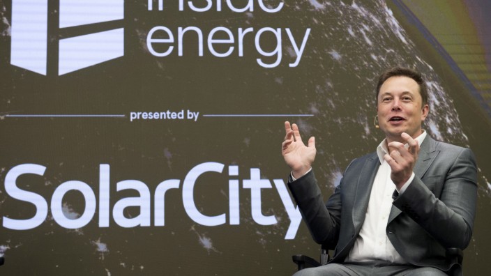 File photo of Elon Musk, chairman of SolarCity and CEO of Tesla Motors, speaks at SolarCityÕs Inside Energy Summit in Midtown, New York
