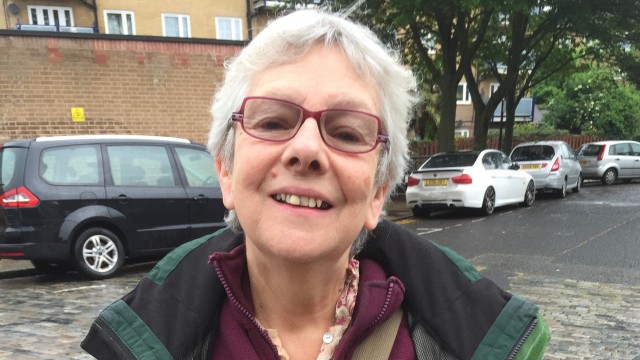 Brexit-Referendum: Luise, 66, ist gerade als Lehrerin in Rente gegangen. Sie wünscht sich, dass die Briten in der EU bleiben.
