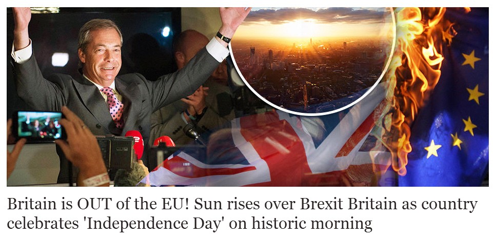 Brexit Presse Daily Express