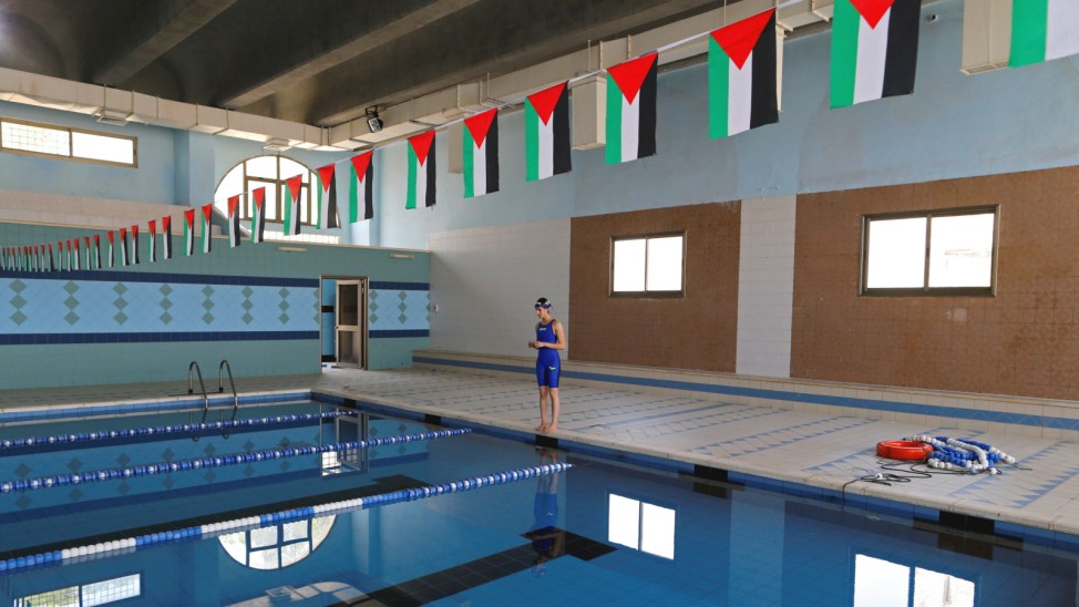The Wider Image: Palestinian swimmer's Olympic ambition