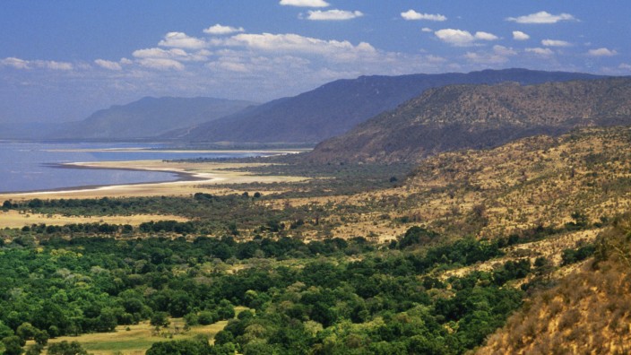 Great Rift Valley at Natron Lake, Tanzania PUBLICATIONxINxGERxSUIxAUTxHUNxONLY