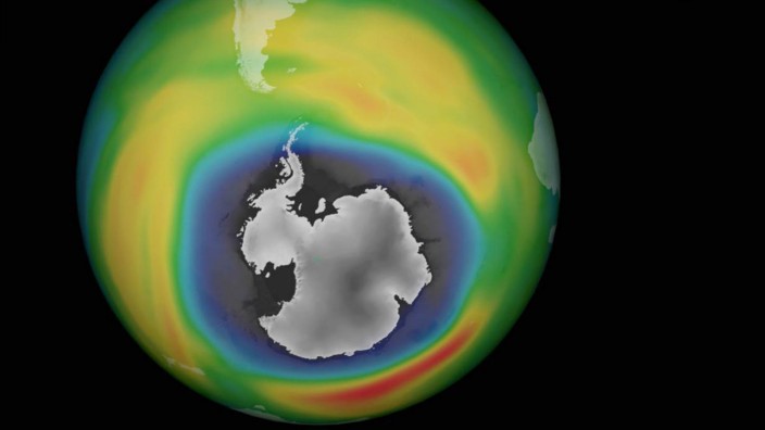 Ozonloch über der Antarktis