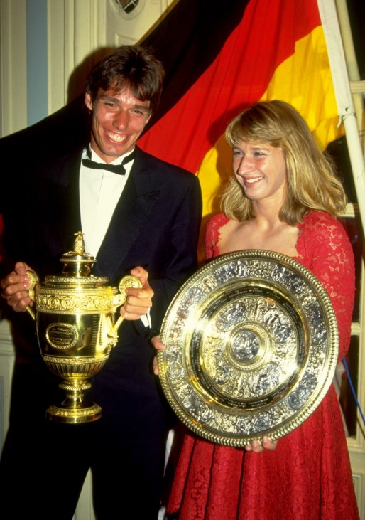 Steffi Graf and Michael Stich; Michael Stich und Steffi Graf Wimbledon 1991