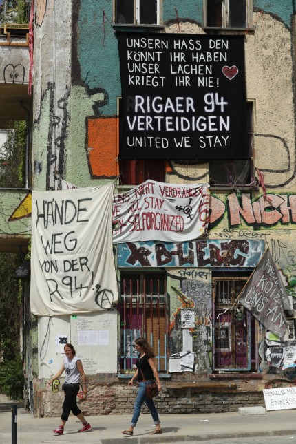 Rigaer Strasse Becomes Focus Of Gentrification Dispute