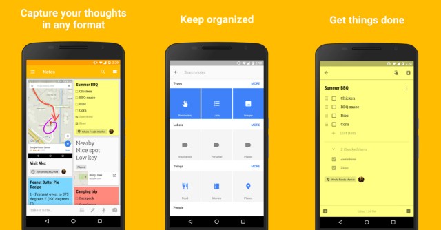 Notiz-App: Google Notizen