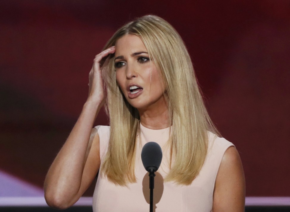 Ivanka Trump speaks at the Republican National Convention in Cleveland