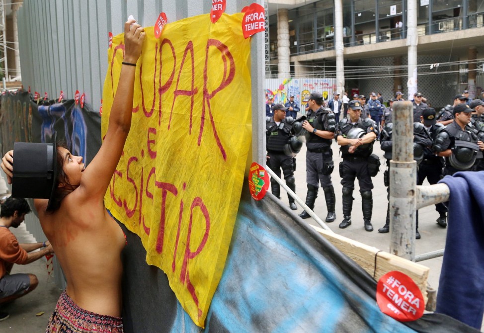 EVICTION OF PROTESTERS IN THE MINISTRY OF CULTURE OF RIO DE JANEI