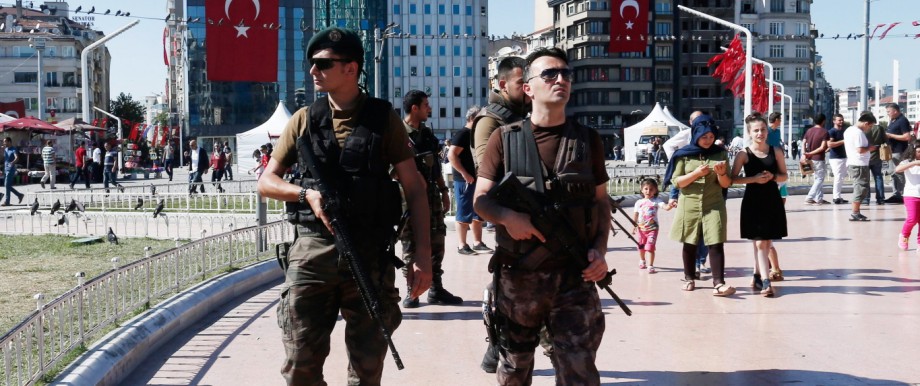 Aftermath of an attempted coup d'etat in Turkey