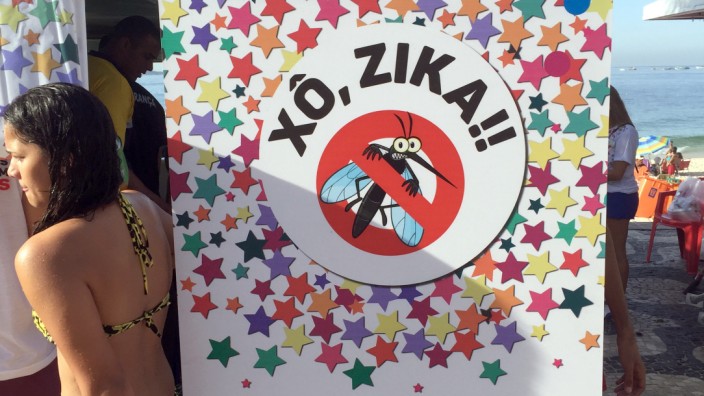 Anti-Zika initiative at Rio de Janeiro beach