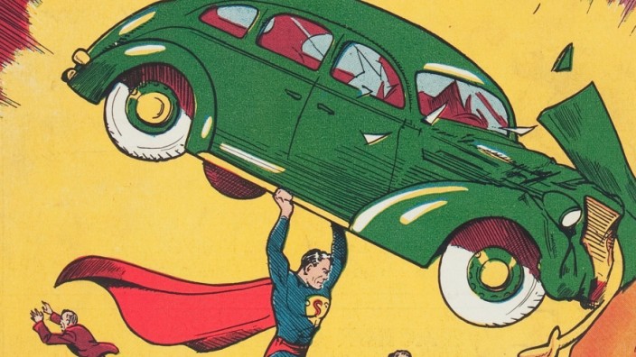 USA: Die Titelseite des ersten Superman-Comic aus dem Jahr 1938.