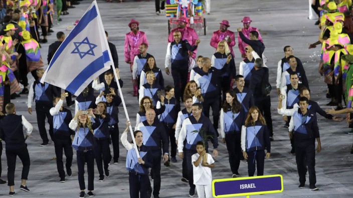 Konflikte in Rio: Das israelische Team im Rio - offiziell befindet sich ihr Land im Krieg.