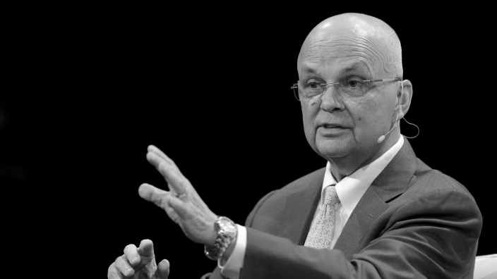 Former NSA and CIA Director Michael Hayden speaks at the TechCrunch Disrupt event in Brooklyn borough of New York