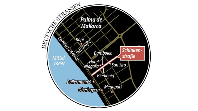 Schinkenstraße auf Mallorca: SZ-Karte