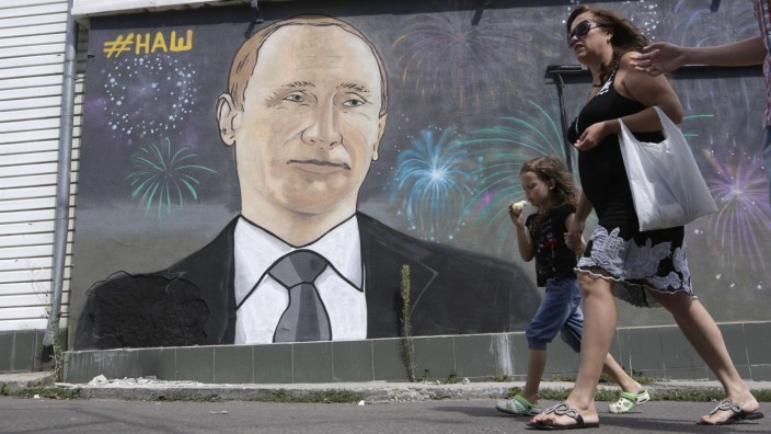Russischer Geheimdienst: Putin ist allgegenwärtig in Simferopol, Hauptstadt der Krim.