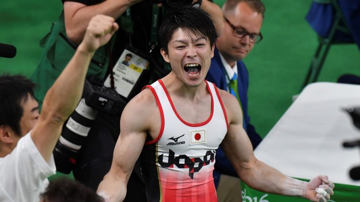 Olympia: Im letzten Moment den Thron verteidigt: Kohei Uchimura aus Japan.