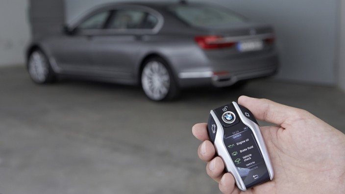 BMW 7er mit elektronischem Keyless Go-Autoschlüssel
