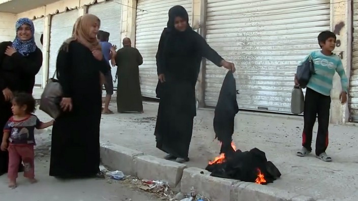 Syrische Stadt Manbidsch nach Abzug des IS