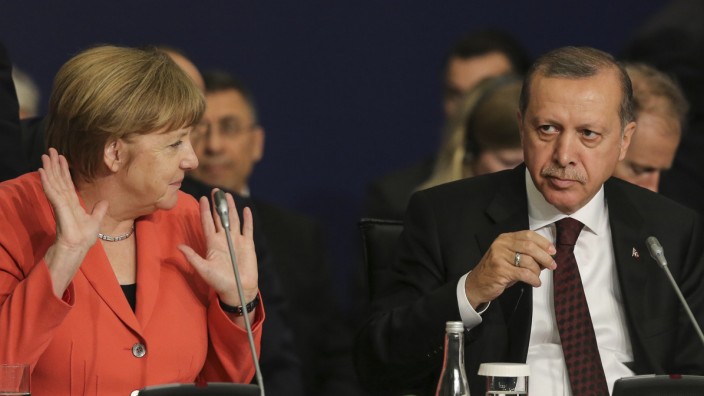 Recep Tayyip Erdogan, Angela Merkel