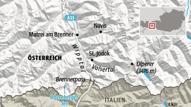 Alpen: SZ-Karte