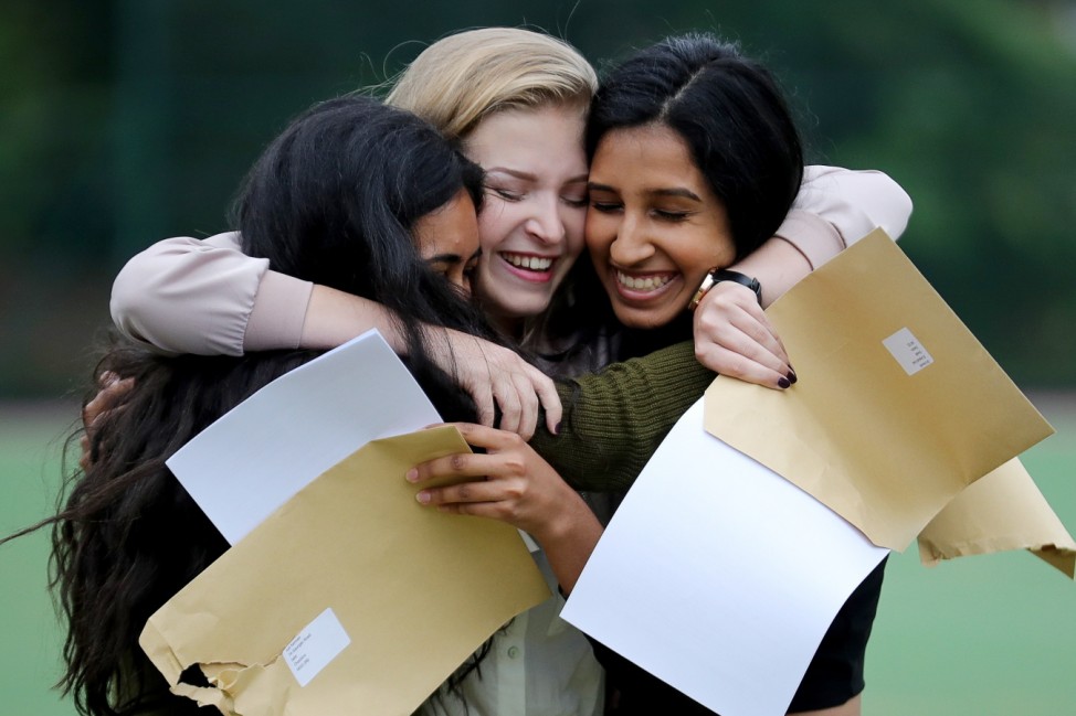 Schoolchildren Receive Their GCSE Results