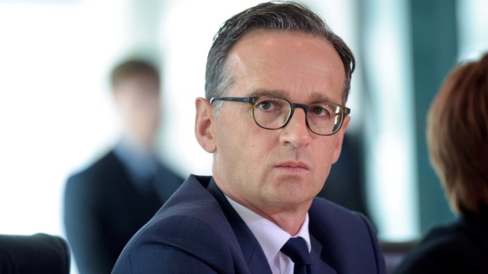 German Justice Minister Heiko Maas arrives for a cabinet meeting at the Chancellery in Berlin