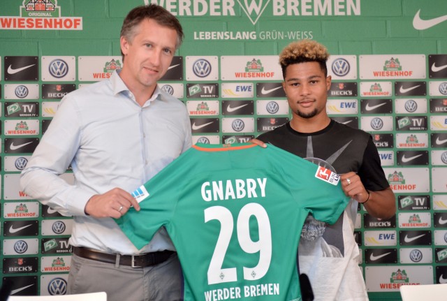 Werder Bremen Neuzugang Serge Gnabry wird vorgestellt