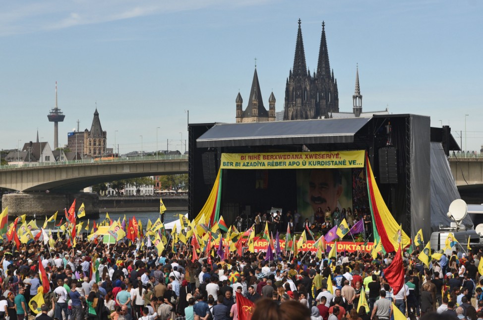 Kurden-Demonstration in Köln