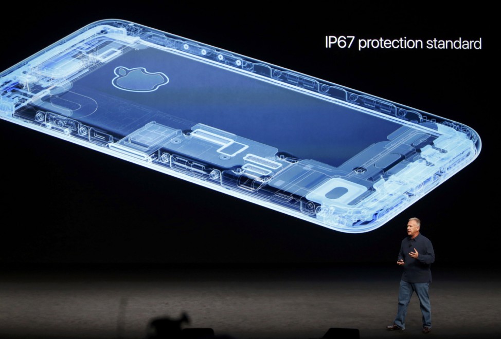 Phil Schiller discusses the iPhone7 during a media event in San Francisco