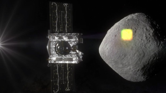 Raumsonde Osiris-Rex: Osiris-Rex soll den Asteroiden zunächst ein Jahr lang beobachten und dann Proben nehmen.