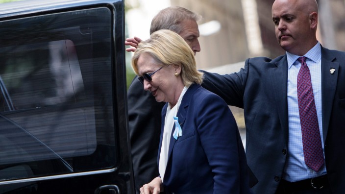 Ihr Forum: Amerika diskutiert über ein Video, in dem eine geschwächte Clinton in einen Van geführt wird.