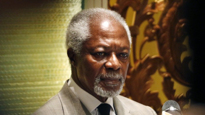 Flüchtlinge: Der Ghanaer Kofi Annan war von 1997 bis 2006 UN-Generalsekretär. Derzeit reist er durch Europa, um mit prominenten UN-Diplomaten für eine menschlichere Flüchtlingspolitik zu werben.