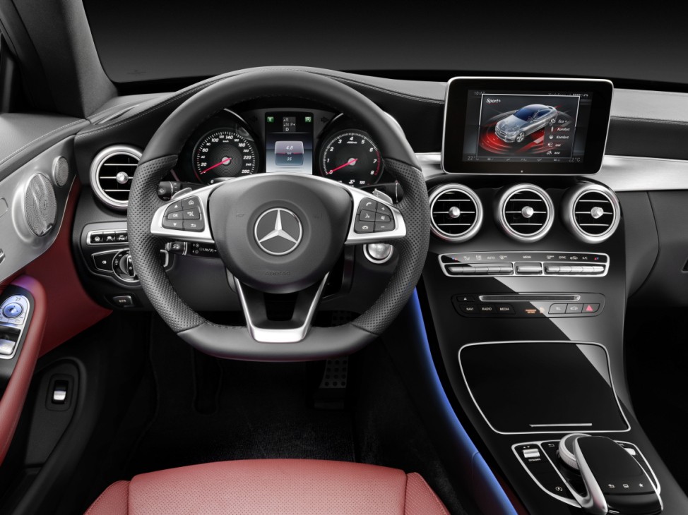 Das Infotainmentsystem des Mercedes C-Klasse Coupés