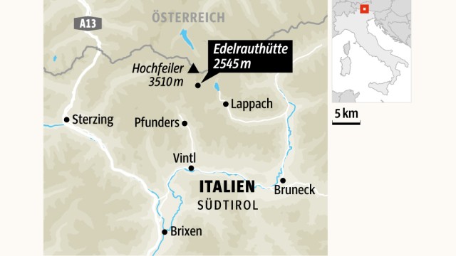 Neue Hütten in Südtirol: SZ-Karte: Mainka