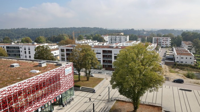 60-Millionen-Euro-Projekt: Auf dem Gelände der früheren Steinkaserne im Norden Freisings entsteht ein neuer Stadtteil. Einen großen Kindergarten gibt es für die Familien schon.