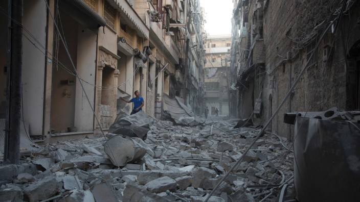 Syrien: Nur noch Trümmer: Ein von Rebellen kontrollierter Teil Aleppos.
