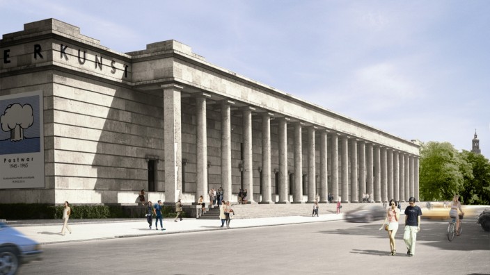 Nazi-Architektur: Haus der Kunst: Ein Entwurf von David Chipperfield für den Umbau.